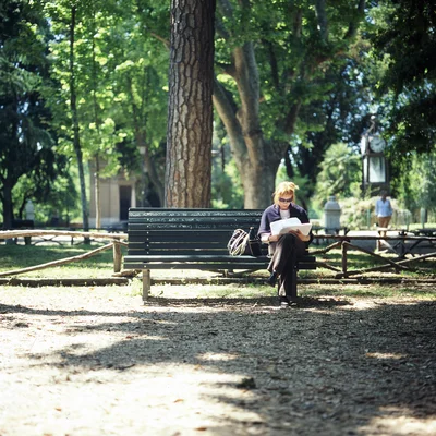 Parkbench Villa Borghese
