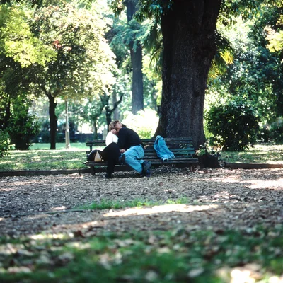 Parkbench Villa Borghese