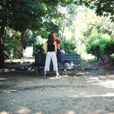 Parkbench Villa Borghese