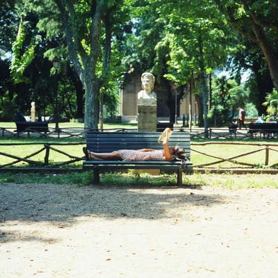 Parkbench Villa Borghese