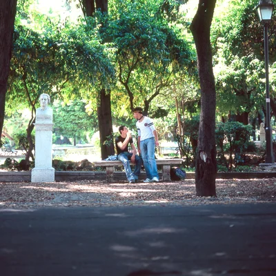 Parkbench Villa Borghese